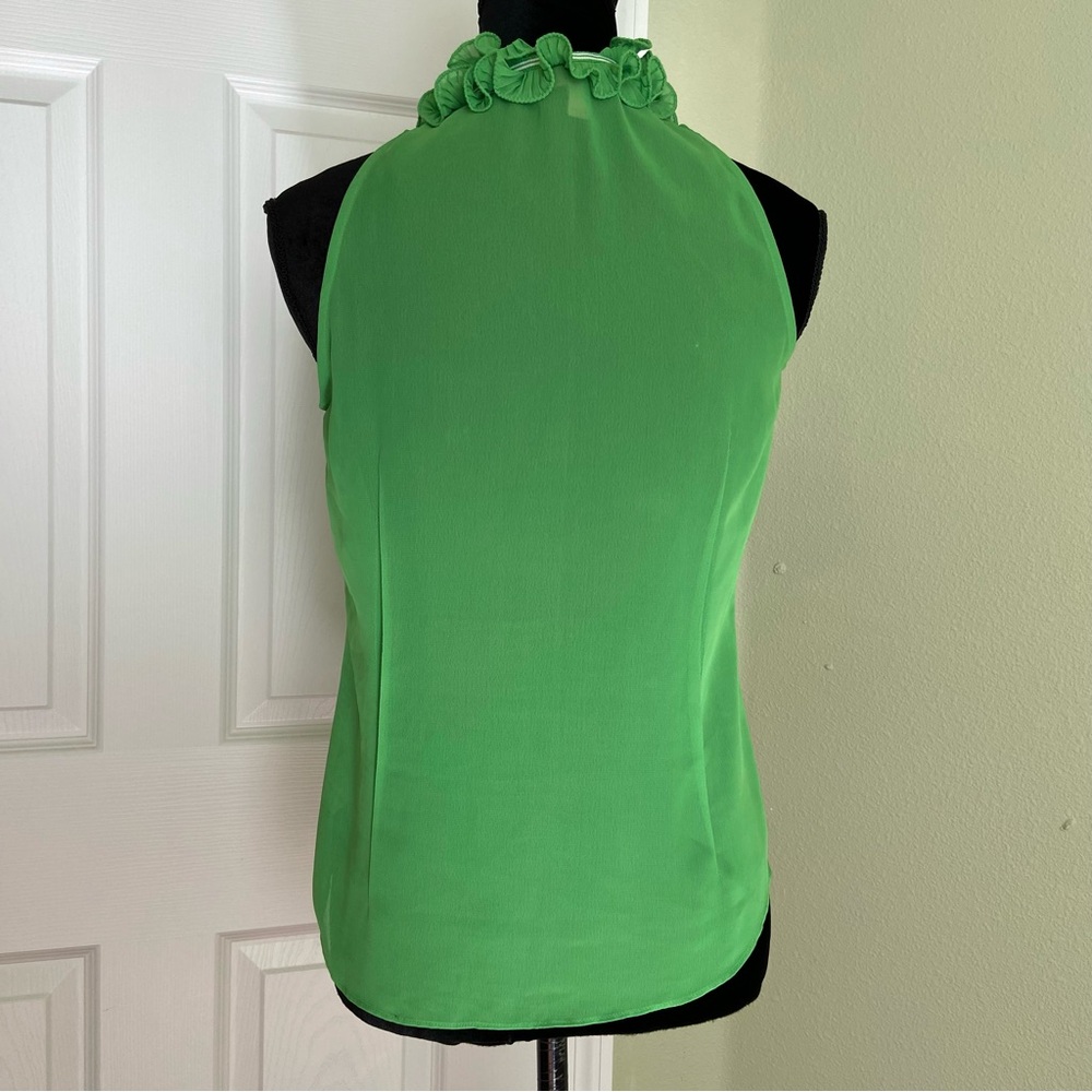 Lilly Pulitzer Green Ruffled Halter Blouse - Picture 4 of 14